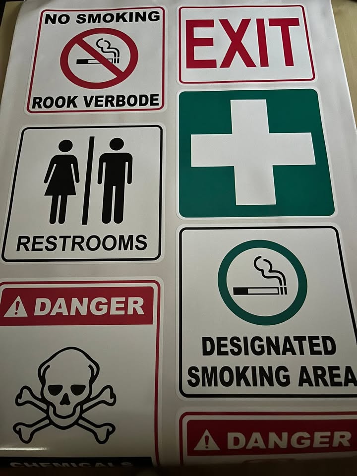 A safer workplace starts with the right signage. Proud to supply high-quality health and safety stickers for our clients.